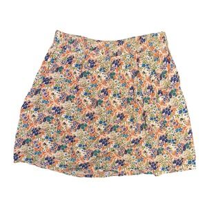 Forever 21 Skirt Womens Juniors Size‎ Medium Floral Rayon Spring Mini Skirt